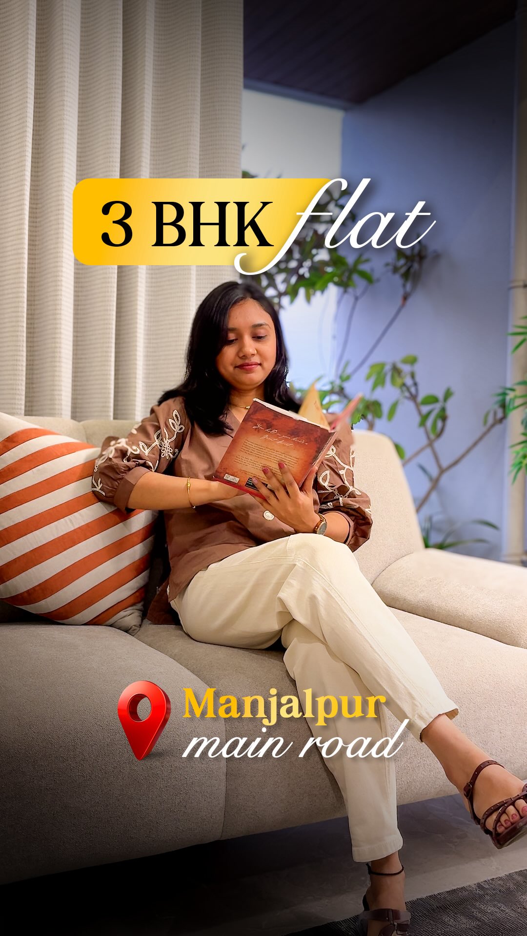 3 BHK flat campaign reel cover